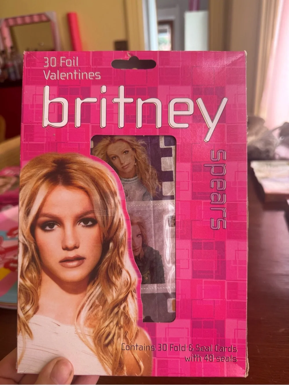 💖 RARE 2001 y2k Britney Spears Foil Valentines 💖